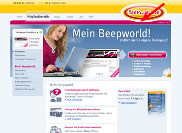 Mitgliedsbereich �bersicht