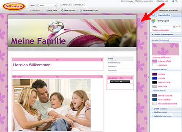 Seitenbearbeitung Headerpfeil Seitenbearbeitung Headerpfeil